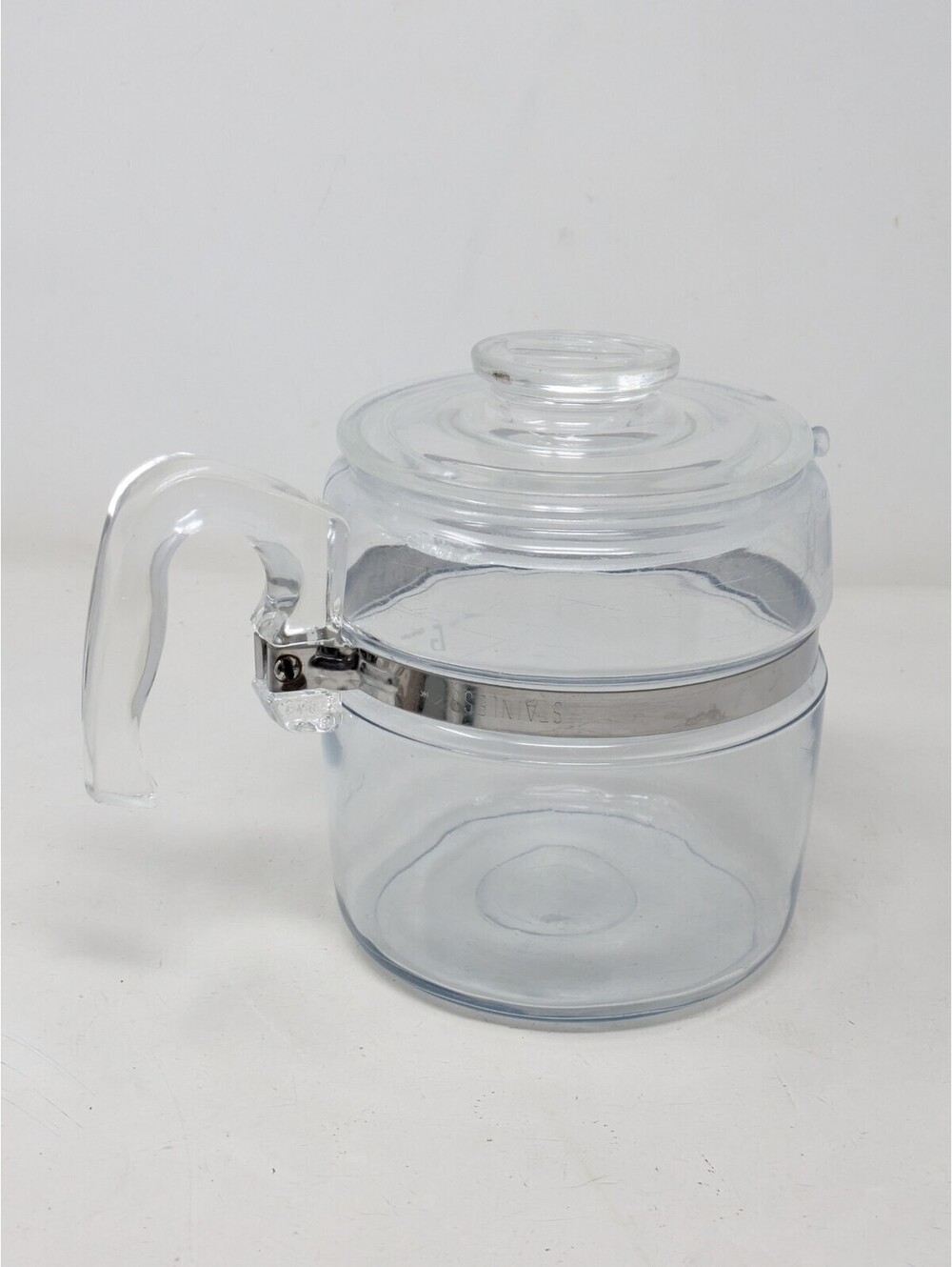 Vintage Pyrex 7756-B Flameware 6 Cup Glass Coffee Percolator Pot & Lid ONLY - Picture 4 of 6
